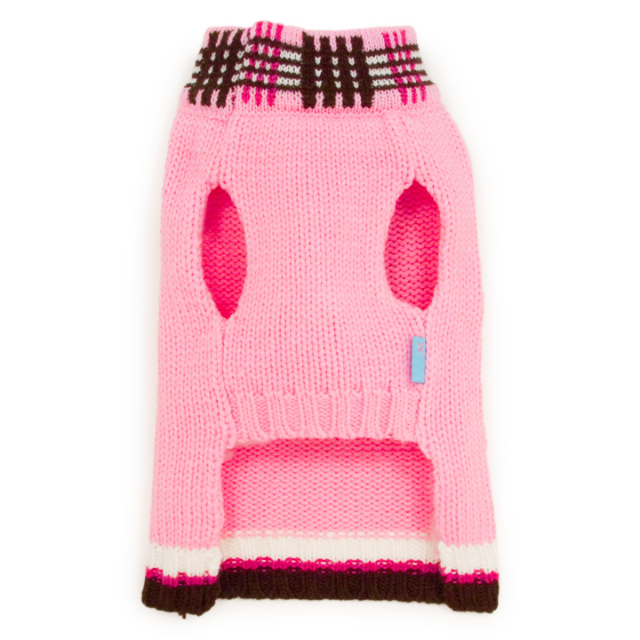 犬のフォキシー スカーフ セーター [ピンク]