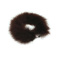 Feather Fur Necklace [Choco]