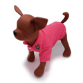 犬服のポロ スタイル シャツ [ホットピンク]