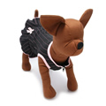 犬服のピンストライプ ドレス