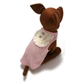 犬服のオリーブ シャツ[ピンク]