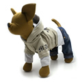 犬服のドラゴン フーディー（フード）& デニムパンツ
