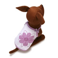 犬服のフラワー キャミソール [ヴァイオレット]
