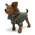 犬服のカモフラ フーディ ダウン ジャンパー [ブラック]